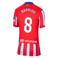 Maglie da calcio Atletico Madrid Pablo Barrios #8 Prima Maglia Femminile 2024-25 Manica Corta